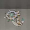 Meching 2 Pack 11" Nautical Beach Wooden Ship Wheel and 13" Wood Anchor with Rope Nautical Boat Steering Wheel Rudder Anchor Wall Decor Door Hanging Ornament Beach Theme Home Decoration(White&Green) (5)