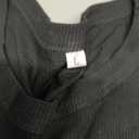 REVETRO Women's Spring Midi Bodycon Dresses Fall 3/4 Long Sleeve Crewneck Ribbed Knit Fitted Casual Dress (Large, Black)