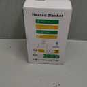 Electric Heated Blanket Throw 50''x60''Size Faux Fur Heating Blanket 10 Heating Settings, 1-8h Timer & Overheat Protection, Machine Washable, Soft Flannel and Sherpa Full Body Warmth (Light Gray)