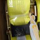 SALUINOKI 2Pack 4 inch Ratchet Straps 30ft Heavy Duty with Flat Hook for Flatbed Trailer Winch Strap 4 inch Flatbed Straps Ratcheting Yellow