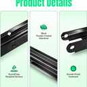383152 50" RV Awning Inner Drive Arm Replacement, Compatible with Solera Regal 69" Awning Arm Assemblies, Precision-Fit 50"x1.75" Black Aluminum Rail, Rust-Resistant Powder-Coated with Drill Bit