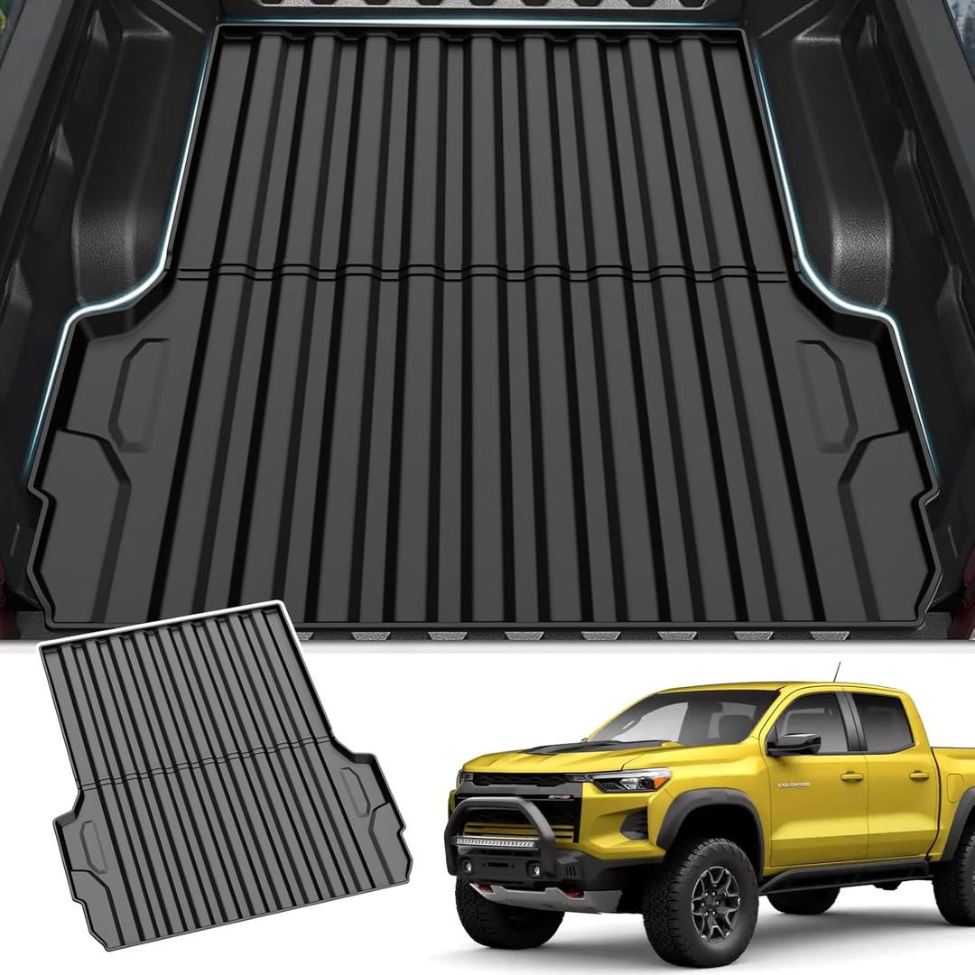 Truck Bed Mat Compatible with 2023-2026 Chevy Colorado/GMC Canyon 5FT - Custom Fit TPE Heavy Duty Cargo Liner - All Weather Bed Mat for Colorado/Canyon 2023 2024 2025 2026 Truck Bed Mat Compatible with 2023-2026 Chevy Colorado/GMC Canyon 5FT - Custom Fit TPE Heavy Duty Cargo Liner - All Weather Bed Mat for Colorado/Canyon 2023 2024 2025 2026