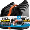 Camco Sidewinder 15-Ft RV Sewer Hose Support - Features Flexible Telescoping Design for Avoiding Obstacles & Deep Cradles Secure RV Sewer Hose - Out-of-The-Box Ready & Folds for RV Storage (43043)