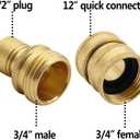 Twinkle Star Pressure Washer Adapter Set, Quick Disconnect Kit, M22 14 mm Quick Connect Swivel to 3/8'' Quick Connect Fittings, 3/4" to Quick Release