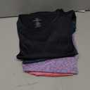 Real Essentials 5 Pack: Women's Short Sleeve T-Shirts Workout Tops Fitness Pilates Gym Activewear Athletic (XX-Large)