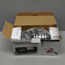 Chef'sChoice Hybrid Knife Sharpeners for 20-Degree Straight and Serrated Knives Combines Electric and Manual Sharpening With 100-Percent Diamond Abrasives And Precision Angle Guides, 3-Stage, Black