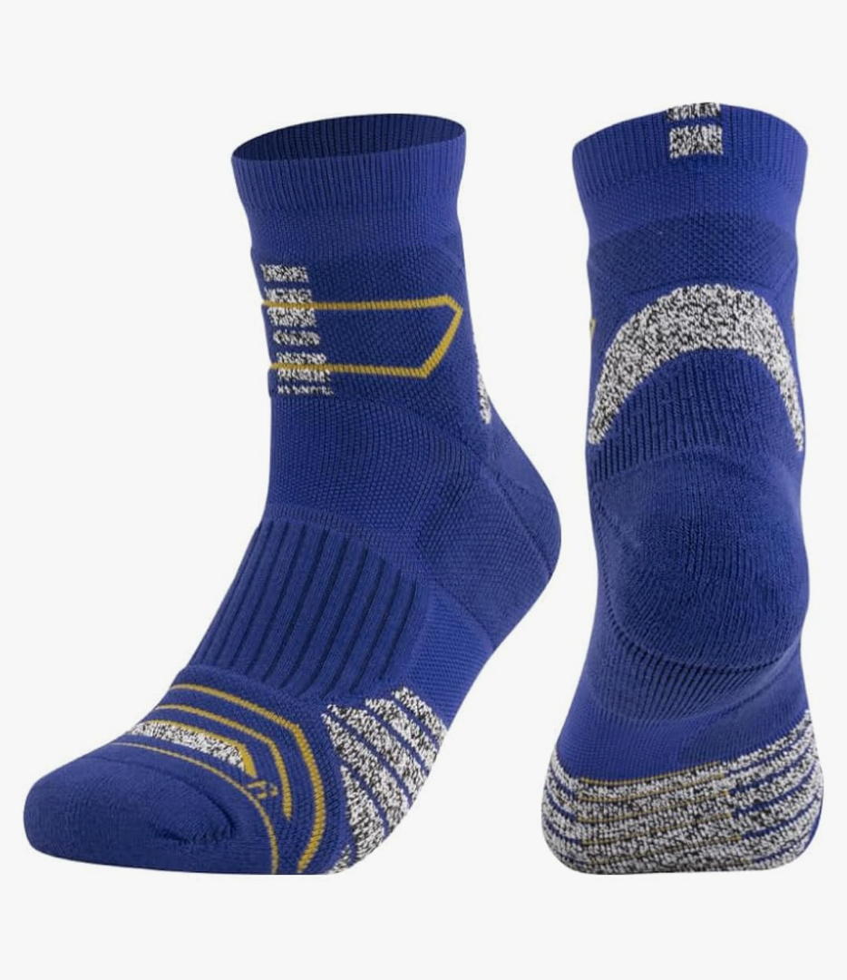 ASTRALUX Running Socks 3 Pairs Cushioned Anti-Blister Athletic Basketball Hicking Socks. one Size