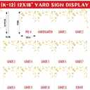 14 Pcs Graduation K-12 Yard Sign Display Photo 12 x 18 Inches Class of 2026 School Years Yard Sign with Pictures Display for Grad Party Walkway Lawn Decoration(Star Style,White)