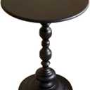 Classic Design Wrought Iron Small Side End Coffee Table - Black, Vintage for Living Room, Bedroom, BathroomBalcony, Patio, Garden, Swimming Pool Multi-Purpose