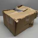 Plastic Food Storage 4 Pack Clear Container Bin with Handles for Organizing Kitchen, Pantry, Refrigerator, Freezer, Pantry, Cabinet, Closet, Bathroom. 16x6x5