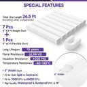 Mini-Split AC Line Set Cover: 5" 26.5 Ft Minisplit Lineset Cover Kit, Line Hide for Mini Split Central AC HVAC Heating System, Waterproof PVC Outdoor Decorative for Mini Spilt Heat Pumps