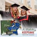 2 x 2025 Graduation Christmas Ornament - Wooden Graduate Ornament for College High School Senior Masters, Graduation Gifts for Her, Him, Family, Friends - Congrats Grad Party Decorations