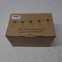 Brightever 50FT Outdoor String Lights Waterproof, 2700K Bright LED Patio Lights with 27 ST38 Shatterproof Vintage Bulbs, Retro Connectable Edison String Lights for Outside, Garden, Balcony, Porch (50FT-Warm White, Black Wire)