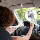 2 x Stainless Steel Car Visor Clip for He Will Order His Angels to Protect Wherever You Go Engraved Funny Religious Gifts Wherever You Go Sign for Cas Women Men Family Friend New Driver