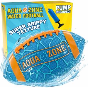 Water Football for Pool & Beach - Best Pool Toys for Kids All Ages - Easy Grip & Soft to Catch Footballs - Fun Outdoor Sports Beach Toys - Pool Gifts for Kids 5 6 7 8 9 10 11 12 + Year Old Boy & Girl