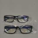 Gaoye 2-Pack of Men Reading Glasses +0.5 - Blue-Light Filter, UV Protection - Readers with Rectangle Frames (Black)