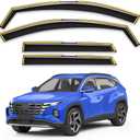 in-Channel Rain Guards Fit for Hyundai Tucson 2022 2023 2024 2025 2026 Window Rain Guards Visors Vent Visors Window Deflector Vent Shades Car Accessories -4 pcs