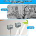 5 x 2pcs Wall Mount Razor Holder with Dust Cover Case, Waterproof Shower Razor Hanger Stand for Bathroom No-Drill Adhesive Shaving Rack Organizer Storage (Grey)