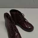 Girls Ankle Boots Lace Up Side Zipper Combat Shoes for Toddler/Little Kid/Big Kid (Red)