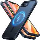 TORRAS Magnetic Shockproof for iPhone 16e Case 2025, Fit for MagSafe, 4X Military Grade Rugged Durable Protection, Slim Anti-Scratch Translucent Phone Case for iPhone 16e 6.1", Black