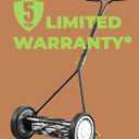 Earthwise 1715-16EW 16-Inch 7-Blade Push Reel Lawn Mower, Grey