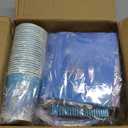 149Pcs Winter Snowflake Wonderland Paper Plates and Napkins Set,Frozen Birthday Party Decorations,for Christmas Winter Holiday New Year Party Supplies,Serves 24