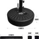 EliteShade Umbrella Base Water Filled Stand Market Patio Outdoor Heavy Duty Umbrella Holder(Black)