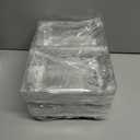 2 x Goiio 25 Pcs Clear Hoagie Container, 7.3 x 4.9 x 3.8 inch Plastic Hinged Food Container, Disposable Clamshell Take Out Food Containers for Salads, Hamburger, Fruit, Cake, Cookie, Sandwiches