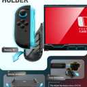 4 x i-Blason for Nintendo Switch 2 Case 2025, Durable Slim Matte Clear Anti-Fingerprint Protective Hard Case with Dockable Comfortable TPU Grip Compatible with Controller & Docking Station - Black