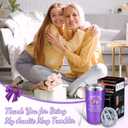 Geiserailie Christmas Aunt Gifts, Aunt Gifts, Aunt Ever Tumbler, Funny Birthday Gifts for Aunt, Presents for Aunt from Niece Nephew Sister, 20 oz Insulated Tumbler (Purple)