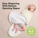 Baby Swaddle Sleep Sacks with Zipper - 3-Pack Swaddles for Newborns 0-3 Months, Infant, Baby Girls, Boys, Soft & Durable Newborn Sleep Sack, Easy Diaper Change Swaddling Blanket (Bumble Bear, OS)