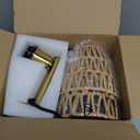 Boho Plug in Wall Sconce Set of 2, Gold Plug Sconces Set of 2, Rattan Sconce Light Fixture with 5.9FT On/Off Switch Cord, Farmhouse Wall Mounted Light for Bedroom Living Room Reading Hallway