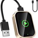 Wireless Carplay Adapter for Apple iPhone, Converts Wired CarPlay to Bluetooth Wireless, Mini Car Play Screen Dongle with USB A/C for Cars 2018+ with Built-in Wired Carplay, Auto-Connect, No Delay