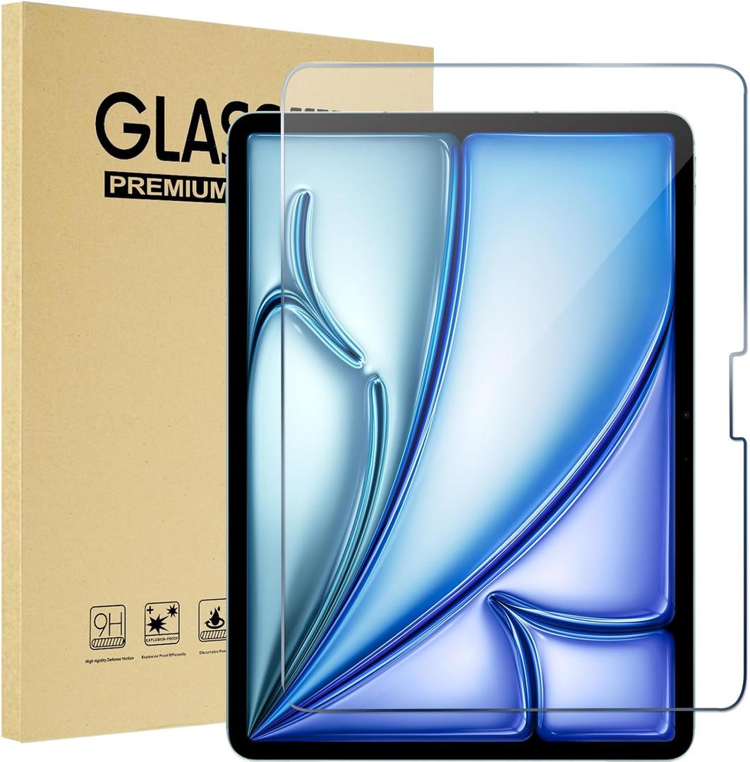 ProCase 1 Pack Screen Protector for iPad Air 11 Inch (M3) 2025/ (M2) 2024, Tempered Glass Film Guard for iPad Air 7th/6th Generation Accessories -Clear