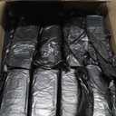 Aluf Plastics High Density Trash Bags, 10 Gallon, 1000 Count, 6 Micron (eq), 24" x 24", Black, for Bathroom, Office, Industrial, Commercial, Janitorial, Municipal, Recycling
