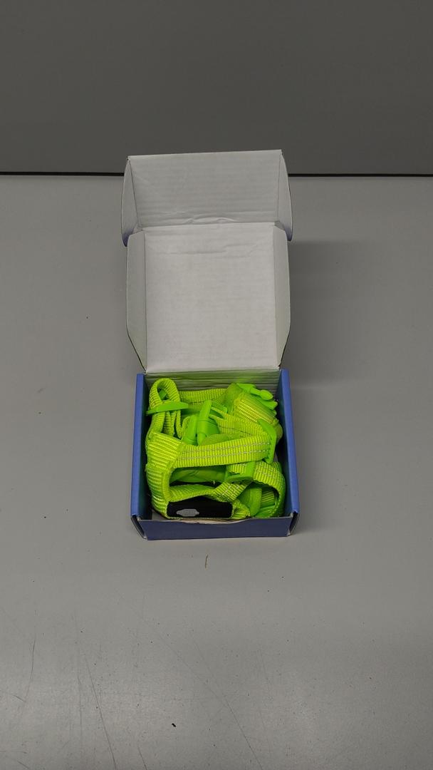 PZRLit Rechargeable Light Up Dog Harness for Small Dogs – Adjustable LED Dog Vest with Reflective Strips, No Pull Glow in The Dark Puppy Harness for Night Walking Safety Green M