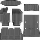 All-Weather TPE Floor Mats 6PCS -Compatible with Cybertruck 2024-2026, Full Coverage Cargo Liner & Frunk Mat Heavy-Duty Anti-Slip Interior Accessories