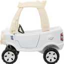 Little Tikes Cloud Collection Cozy Truck – White, Classic Foot-to-Floor Ride-On Truck for Toddlers with Sturdy Wheels, Easy-Grip Steering, Durable Indoor/Outdoor Design, Fun Interactive Features