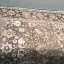  HUGEAR 4x6 Machine Washable Rugs Brown Hallway Area Rug Indoor Accent Rug Floral Low Pile Carpet Soft Throw Rug Bedroom Living Room Office Dining Room Kitchen Laundry Room Non Slip