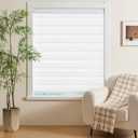 Cordless Zebra Blinds Window Blind Zebra Shade Blinds for Windows Roller Sheer Shades Privacy Light Filtering Shades for Home Kitchen Bathroom (Width 31'' X Height 72'' White)