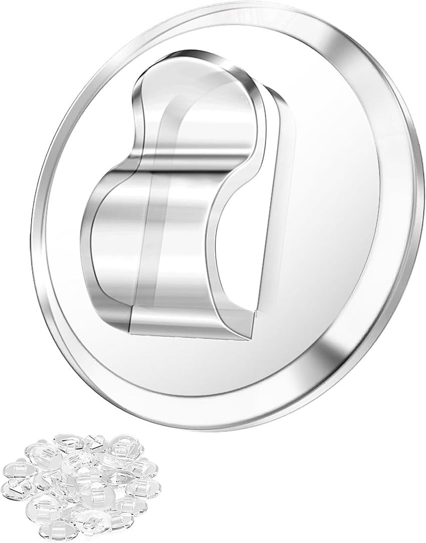 ispneay 100 Clear Mini Light Clips: Small Hooks with Adhesive Strips for Indoor String Light - Plastic Damage Free Wall Hook for Hanging Tiny Fairy Christmas Light Cable Hangers Decoration Decor