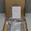 Mkono Vinyl Record Storage Holder Modern Album Display Solid Wood Stand with Black Metal Rack Farmhouse Home Decor Organizer for Vinyl Record, Holds up to 30 Albums, 11.8''L x 7''W x 8.7''H, Brown