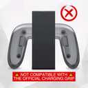 PlayVital Magic Wings Protective Case with Stand for Nintendo Switch 2 | Joycon Silicone Grips, PC Console Hard Shell, 2 Joystick Caps | Cute Animal Accessories Dockable Cover for Switch 2 - White