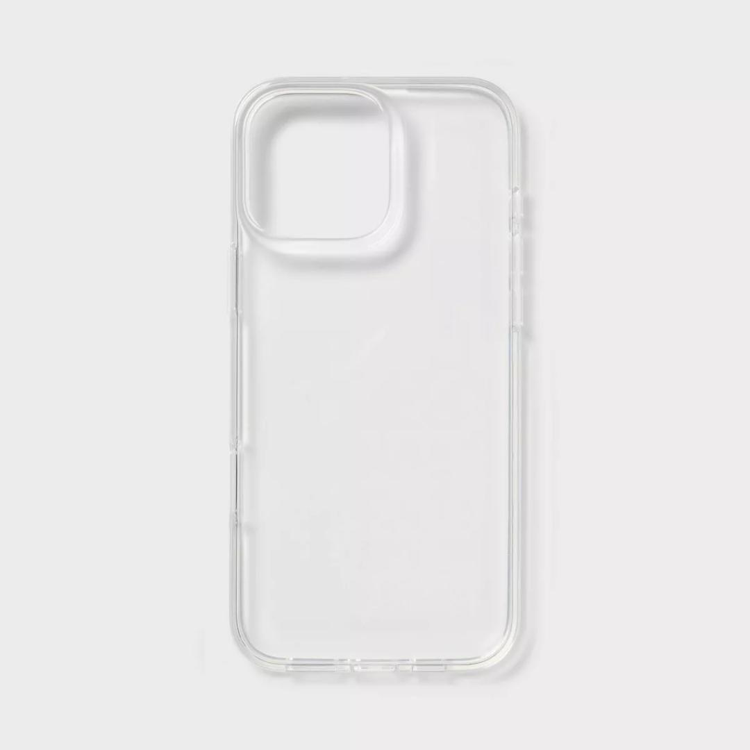 Apple iPhone 16 Pro Max Case - heyday™ Clear: Wireless Charging Compatible, Solid Pattern
