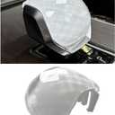 Egreat Crystal Gear Shift Knob Cover Trim Compatible with Land Rover Range Rover Sport/Vogue 2023-2025VELAR/Discovery 5 2021-2025 Interior Accessories (White)