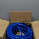 5/8" Hot/Cold Water Hose 50ft, -50 To 190 Heavy Duty,Flexible,Burst 600 Psi 3/4" Brass Fittings with Swivel Grip Handle for Outdoor,Yard, Farm, Blue