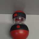 Dog Food Puzzle Toy Adjustable Treat Dispensing Food Dispenser Slow Feeder Bowls Puppy Enrichment Toy Ball Dog Interactive Chase Training Toys for Small Medium Large Dogs (Red)