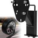 Trailer Stake Pocket Spare Tire Mount  Heavy Duty Stake Pocket Spare Tire Carrier Fit 4 5 6 8 Lugs On 4",4.25",4.5",4.75",5",5.5",6",6.5" Bolt Patterns,Stake Pocket Spare Tire Holder Hold Up to 160lb