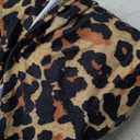 SUUKSESS Women Sexy Halter One Piece Swimsuits Ruffle Tummy Control Bathing Suit (#1 Leopard) XL