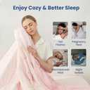 Cozy Bliss x Sorona Viscose Natural Fiber Cooling Comforter King Size, Reversible Silky Smooth Cooling Blanket with Q-Max0.45 for Hot Sleepers & Night Sweats, Cool Pink, 106"x90"